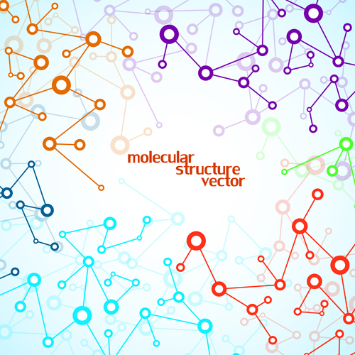 Molecule structure modern background 01