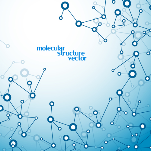 Molecule structure modern background 03