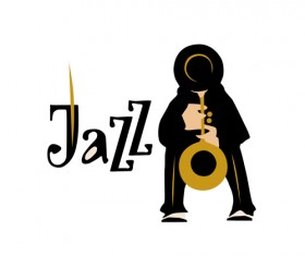 Musicians with jazz music vector material 04 free download