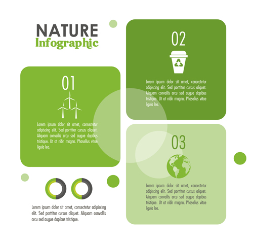 Nature Infographic vectors material 01