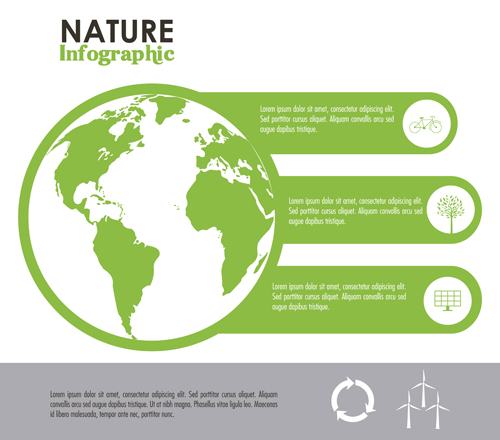 Nature Infographic vectors material 04