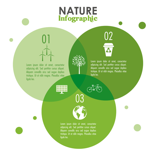 Nature Infographic vectors material 07