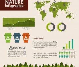 Nature Infographic vectors material 08