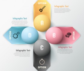 Option infographic elements vectors template 06