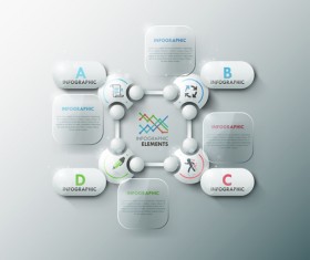 Option infographic elements vectors template 10