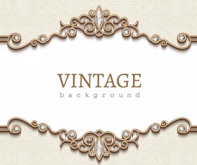 Ornaments with diamond vintage background