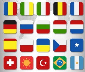 PSD Flags Icon Set