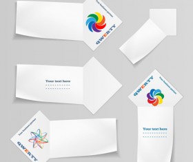 Paper arrow banner vectors 03