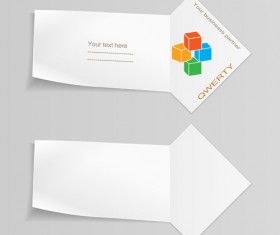 Paper arrow banner vectors 04