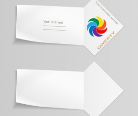 Paper arrow banner vectors 05