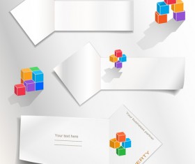 Paper arrow banner vectors 06