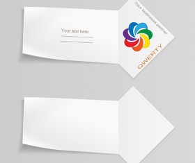 Paper arrow banner vectors 07