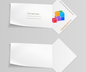 Paper arrow banner vectors 08