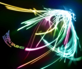 Party abstract light brushes