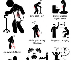 People medical infographic vector set 03