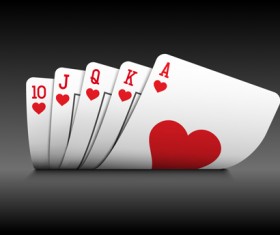 Royal Straight Flush Playing Cards Vector 05 Free Download