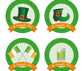 Saint Patricks Day labesl set 01