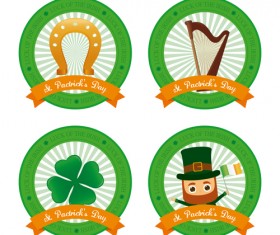 Saint Patricks Day labesl set 02