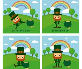 Saint Patricks Day vector background 01