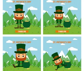 Saint Patricks Day vector background 02