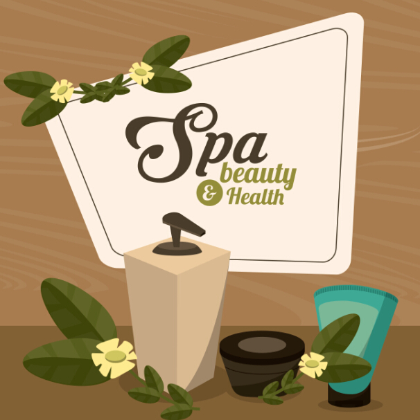 Spa beauty health vector background 03