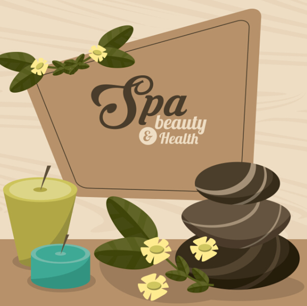 Spa beauty health vector background 07