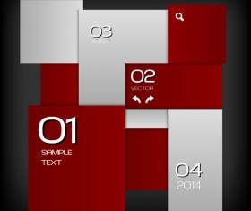 Squares moderin business template vector 05