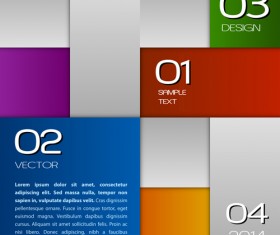 Squares moderin business template vector 06