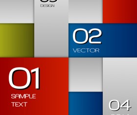 Squares moderin business template vector 07