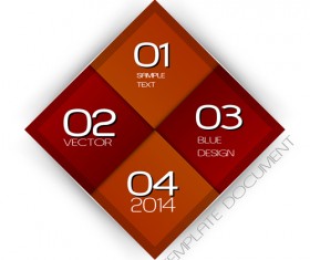 Squares moderin business template vector 08