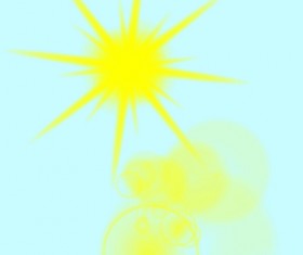 Sunlight with halation photoshop brushes