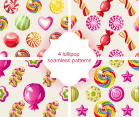 Sweet candies vector seamless pattern 01