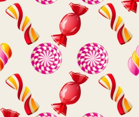 Sweet candies vector seamless pattern 03