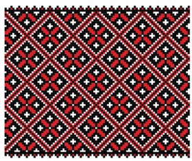 Ukrainian styles embroidery pattern vectors 13