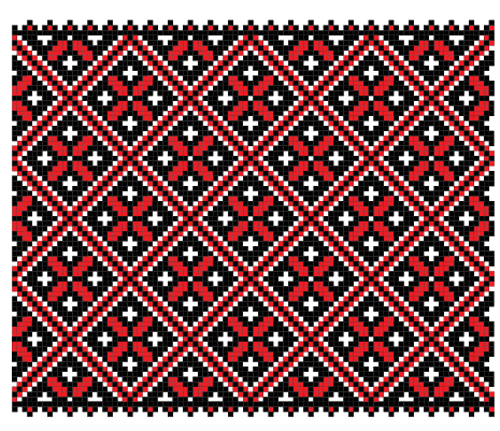 Ukrainian styles embroidery pattern vectors 13