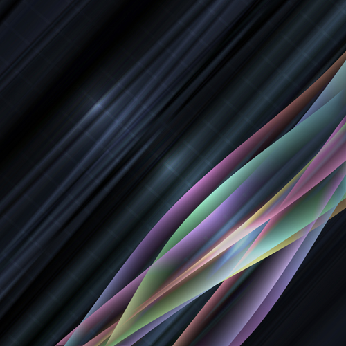 Vector colorful waves abstract geaphics 04