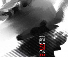 Vector inkblot grunge background 02