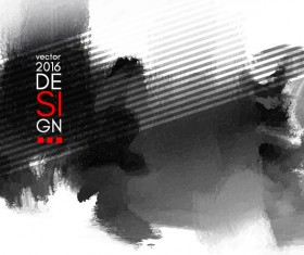 Vector inkblot grunge background 03