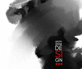 Vector inkblot grunge background 06