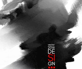 Vector inkblot grunge background 10