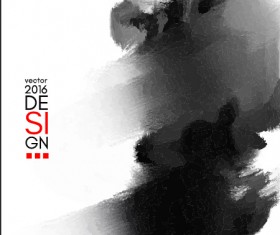 Vector inkblot grunge background 12