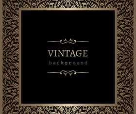 Vintage cecorative background material vector 04