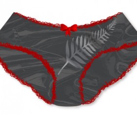 Woman knickers vectors set 06