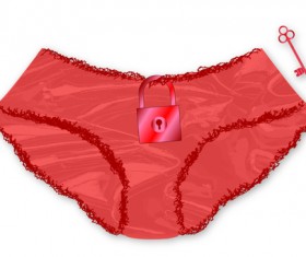 Woman knickers vectors set 07