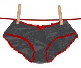 Woman knickers vectors set 11