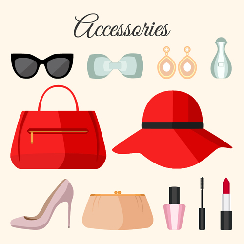 Women accessories vector design