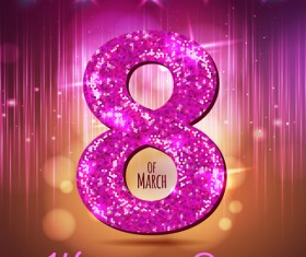 Womens day party background vector 01