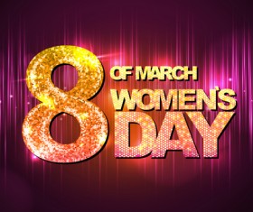 Womens day party background vector 03