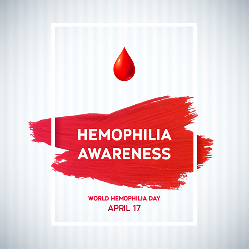 World Hemophilia Day poster vector graphics 02