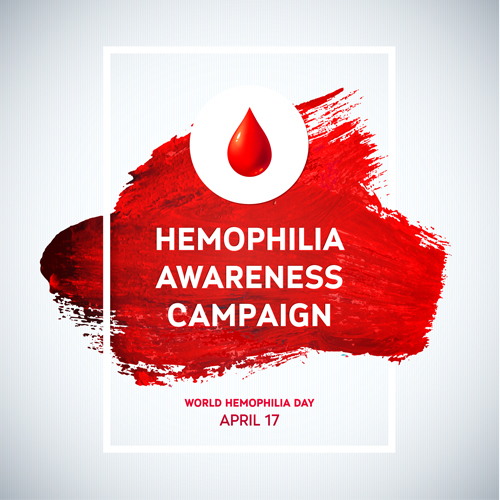 World Hemophilia Day poster vector graphics 03